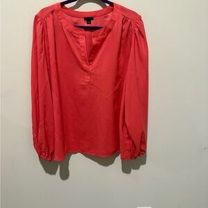 Ann Taylor Vibrant Coral Blouse